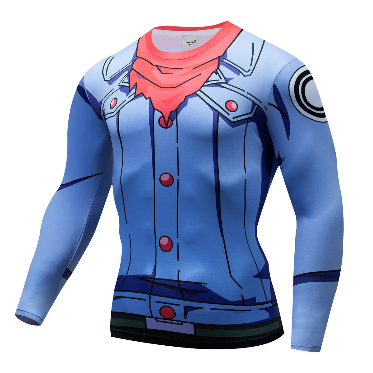 3D Muscle Print Compression Shirt