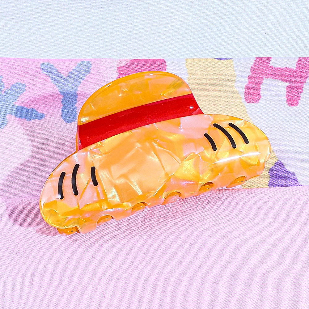 Straw Hat Hair Claw