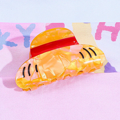Straw Hat Hair Claw