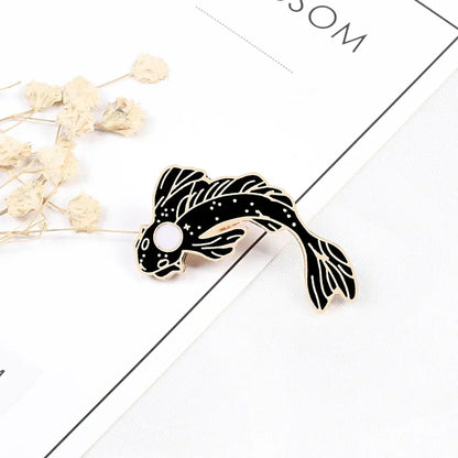 Yin Yang Fish Enamel Pin