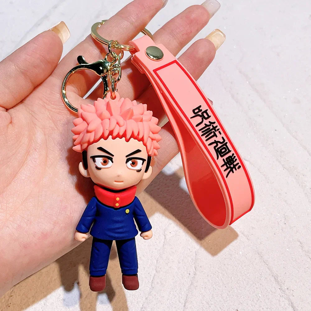Anime-Inspired Keychain - Sorcerer & Warrior