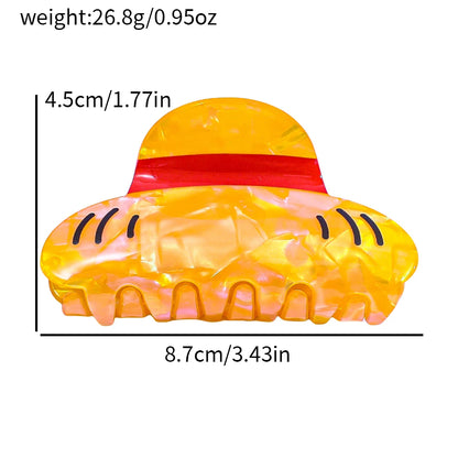 Straw Hat Hair Claw