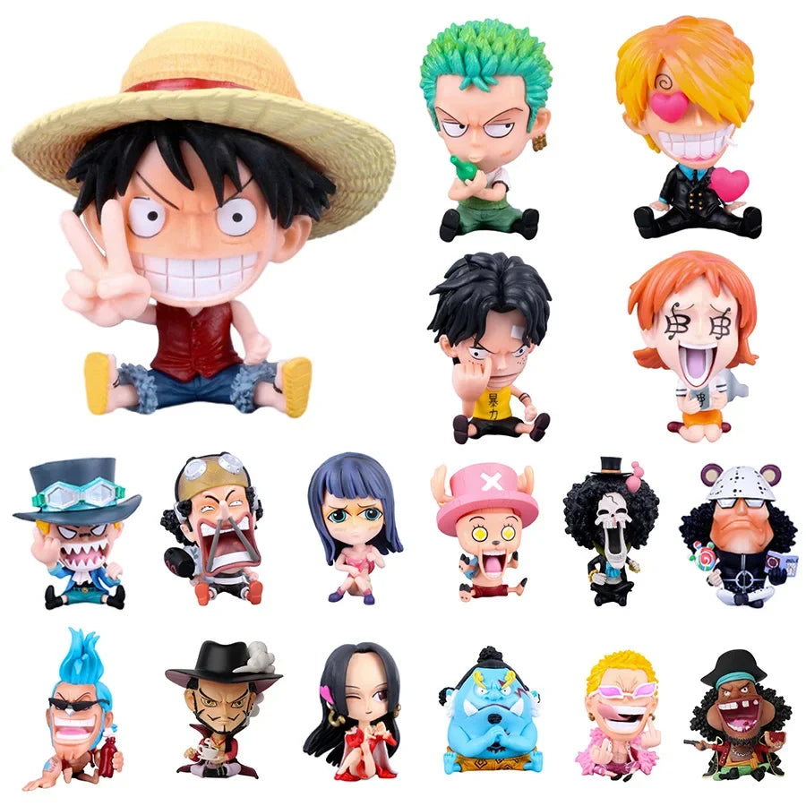 One Piece Q Version Sitting Figures